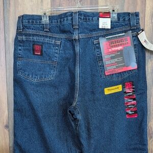 Wrangler Riggs Workwear Dura Shield Thermal Lined Work Horse Jeans 38x34    216J